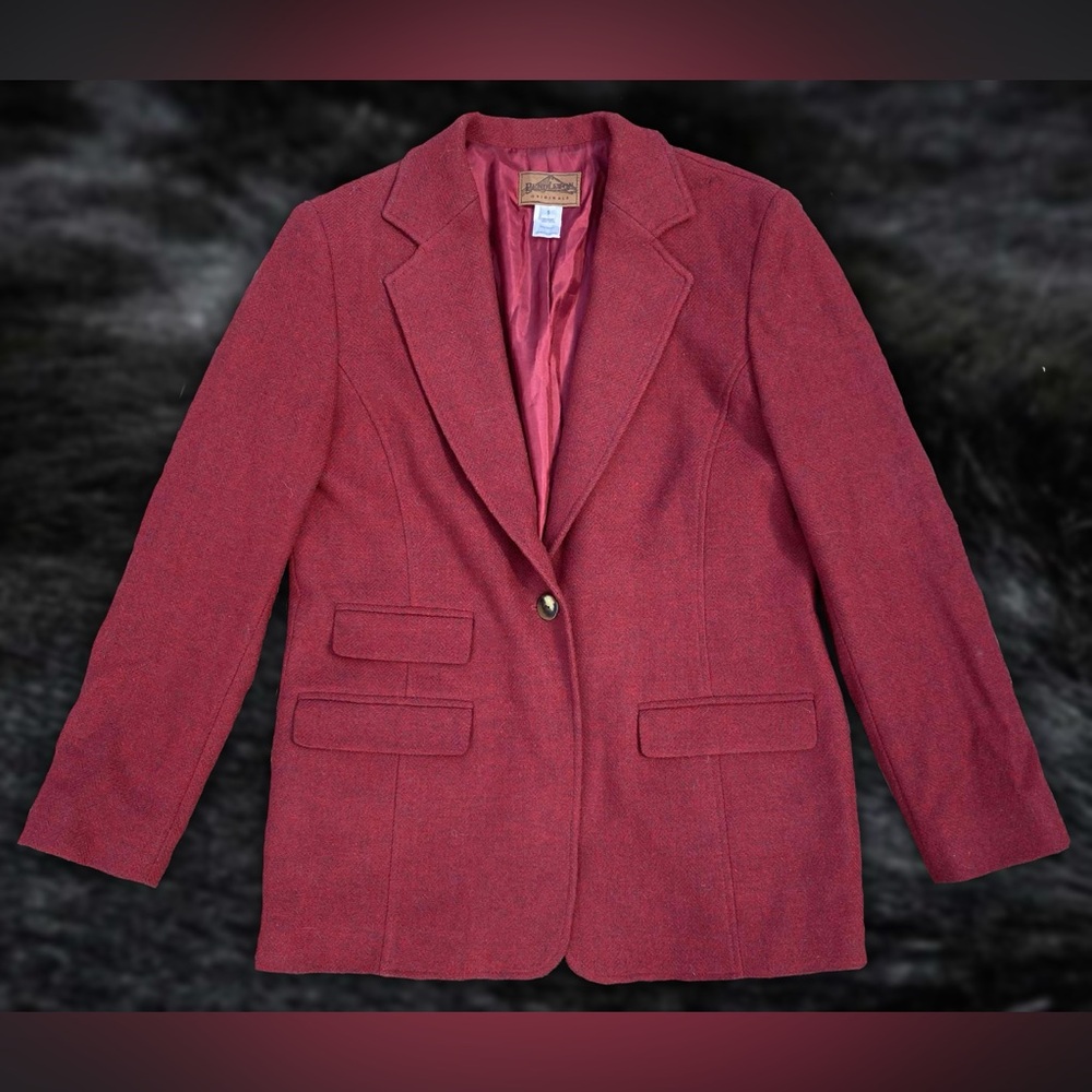Pendleton Red Wool Blazer Sz S